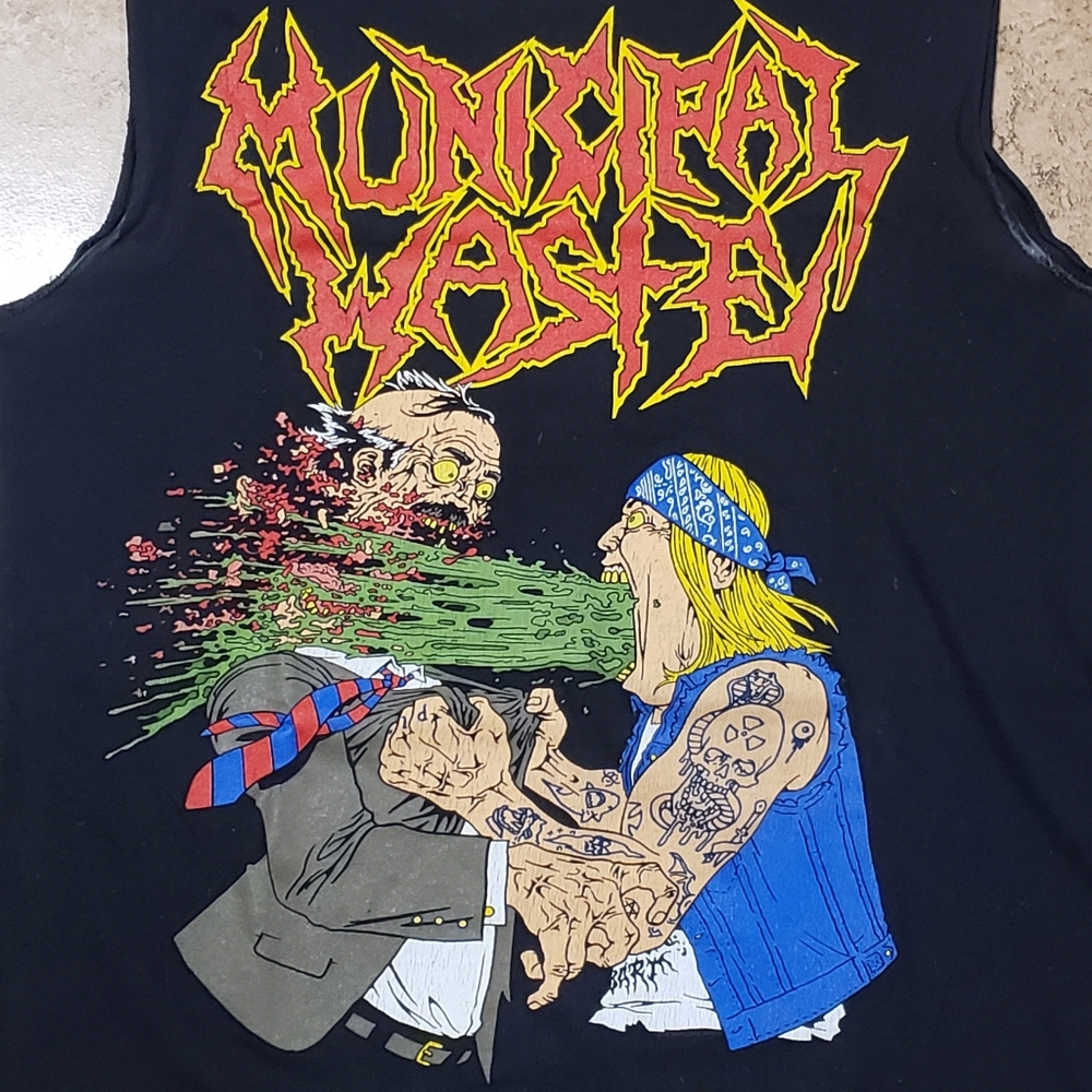 Municipal Waste T Shirt 2010 Speed Metal Drunks Tee Sleeveless Thrash Crossover